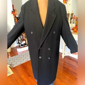 Men’s Wool Black Coat, Size 42